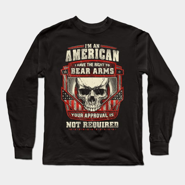 Gun Control Right To Bear Arms Shirt Long Sleeve T-Shirt by Kibria1991